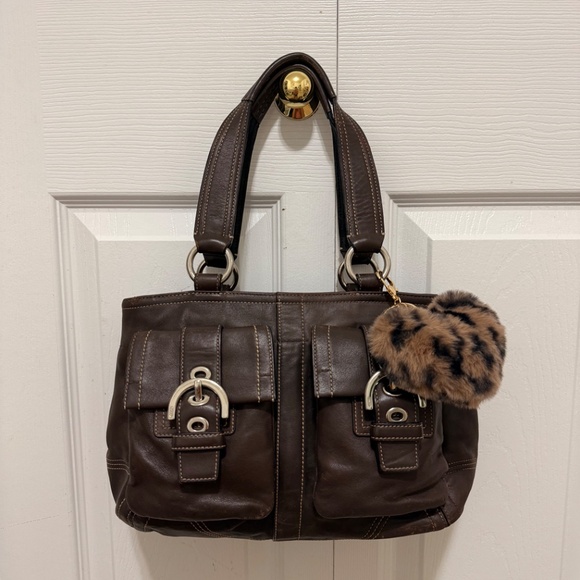 Authentic Vintage Coach Leather Bag - Picture 5 of 6